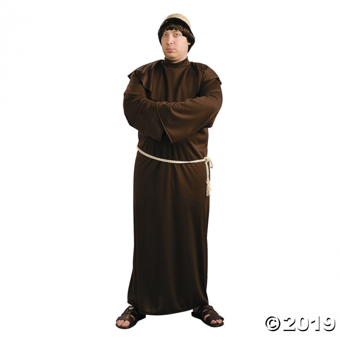 Men's Monk Costume with Wig (1 Piece(s)) Men's Monk Costume with Wig (1 Piece(s))