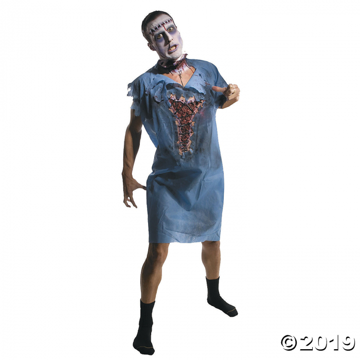 Men's Zombie Patient Gown Costume (1 Piece(s)) Men's Zombie Patient Gown Costume (1 Piece(s))