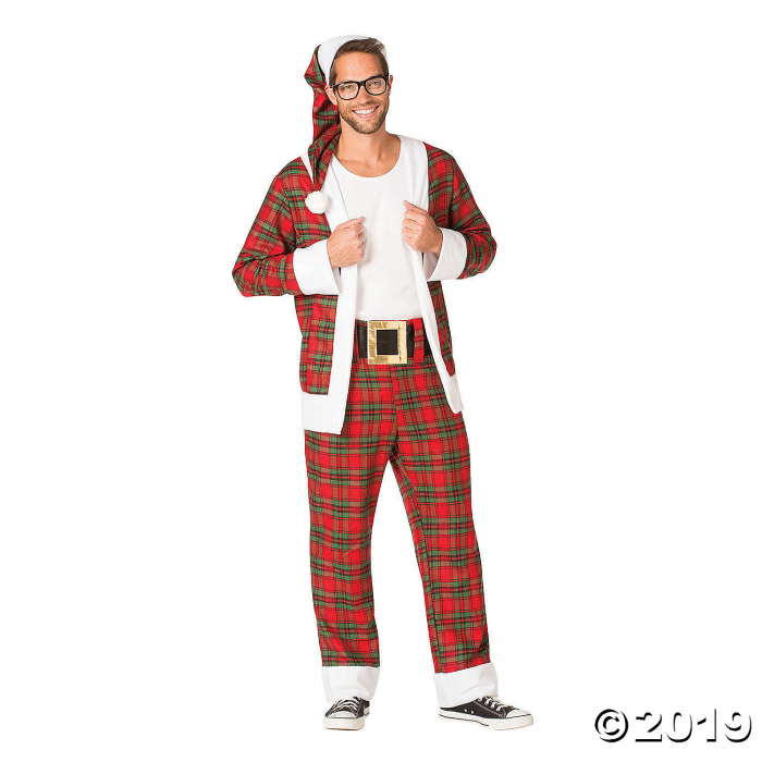 Men's Hipster Mr. Claus Costume - Medium (1 Piece(s)) Men's Hipster Mr. Claus Costume - Medium (1 Piece(s))