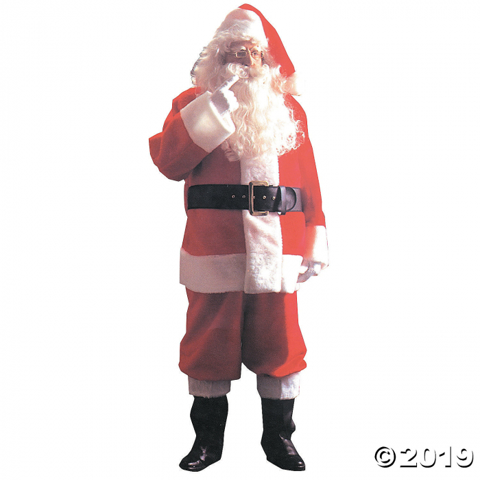 Men's Plush Santa Suit Costume (1 Piece(s)) Men's Plush Santa Suit Costume (1 Piece(s))