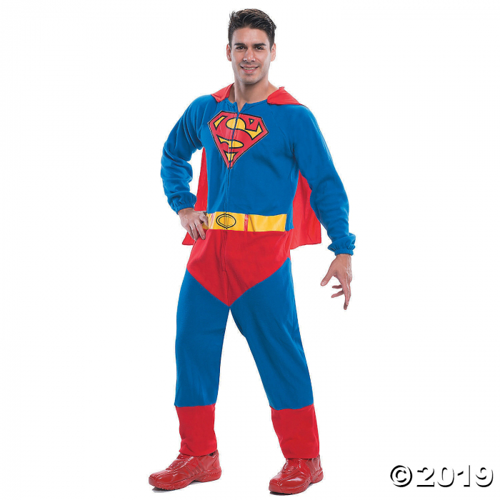Men's Superman Costume Onesie - XL (1 Piece(s))