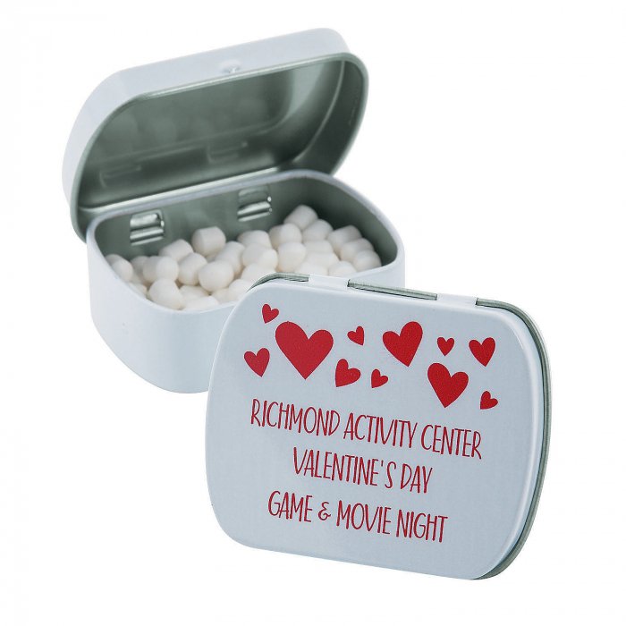 Personalized Valentine's Day Mint Candy Tins (24 Piece(s))