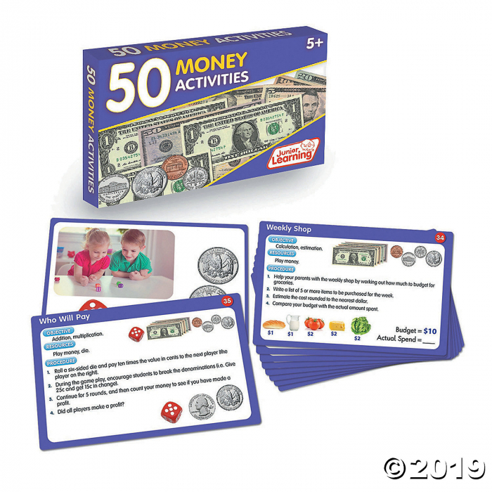 Money Activity Set 50 Money Activities (Activity Cards Set) (1 Piece(s)) | GlowUniverse.com