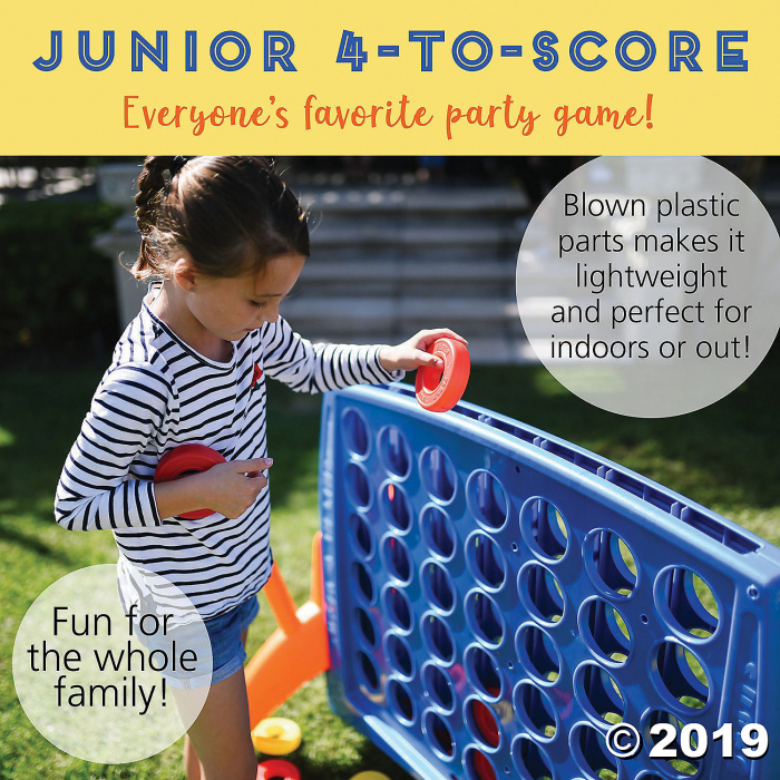 ECR4Kids Junior 4-to-Score Giant Game Set - Primary Colors (1 Unit(s))