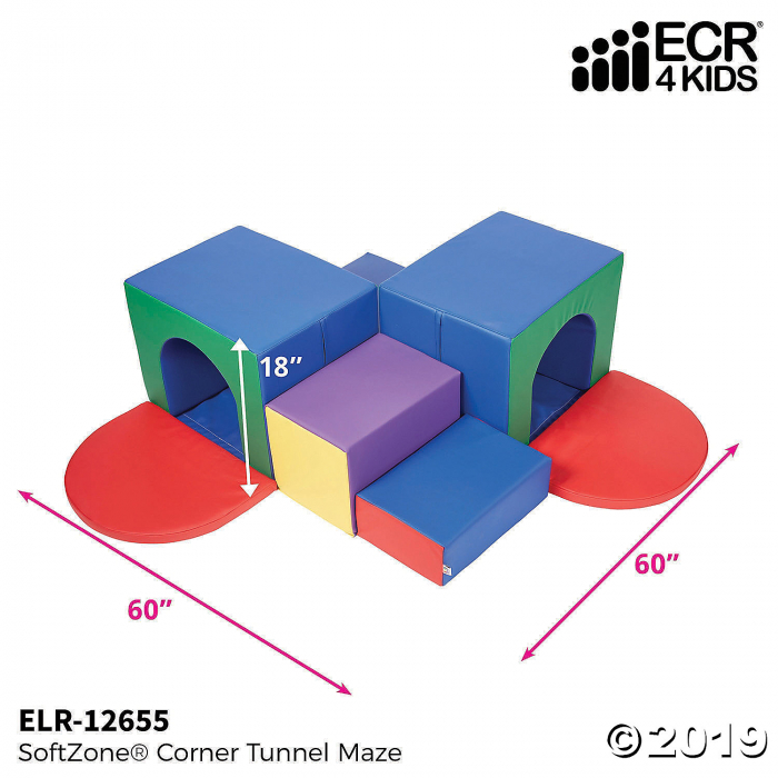ECR4Kids SoftZone Corner Tunnel Maze Foam Play Climber (1 Unit(s))