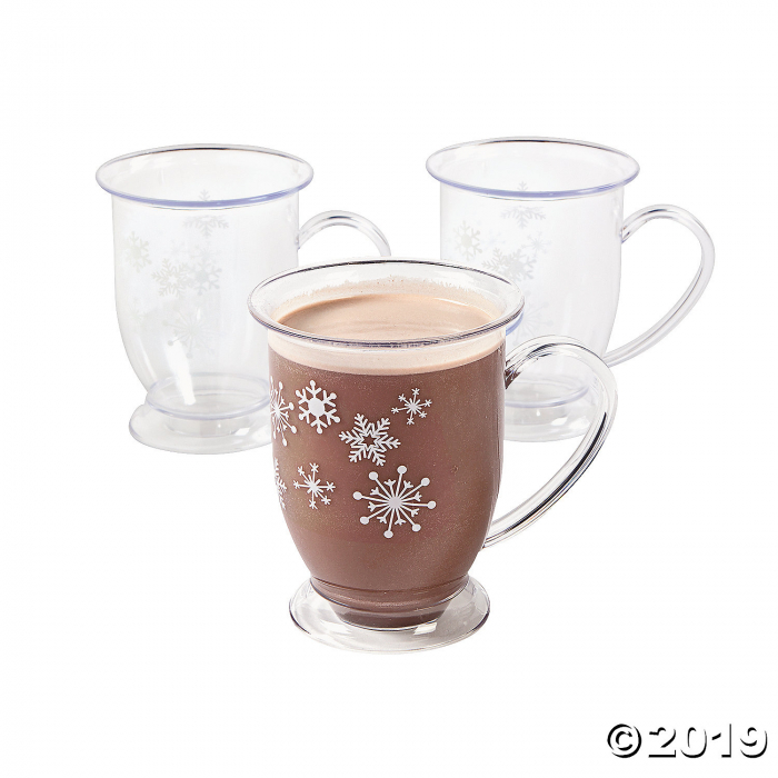 Winter Snowflake Plastic Mugs (1 Set(s))