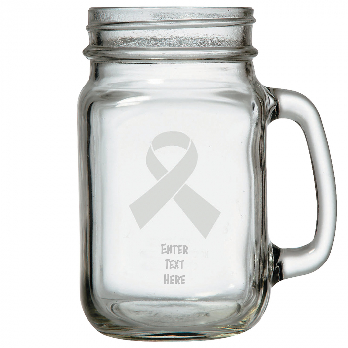 Personalized Awareness Mason Jar Mug (1 Piece(s))