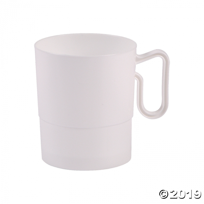 White Coffee Plastic Mugs (20 Piece(s))