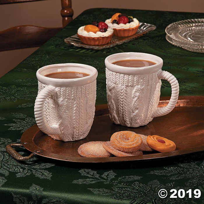 White Winter Ceramic Mugs (1 Set(s))