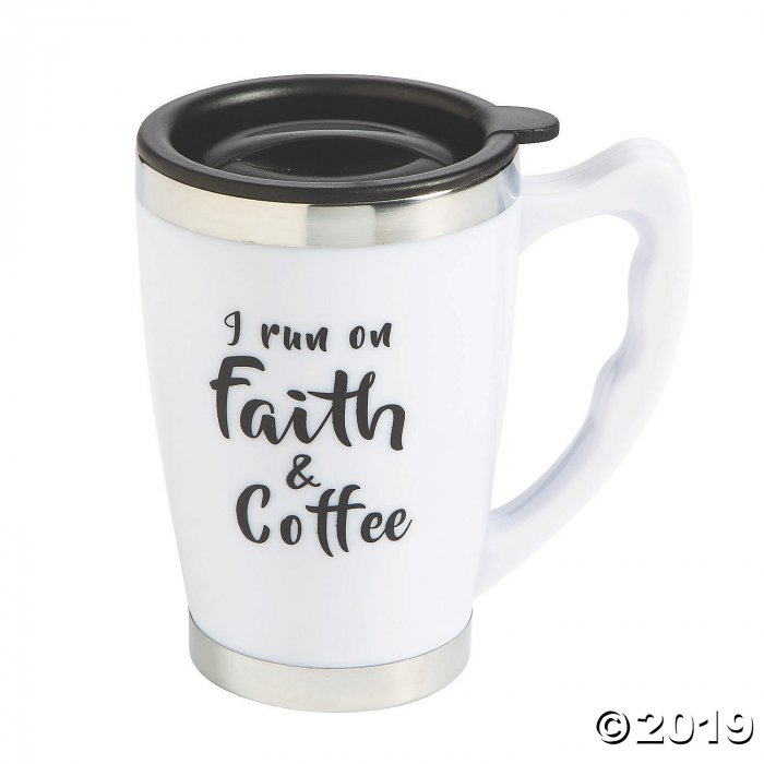 I Run on Faith & Coffee Travel Mug (1 Piece(s))