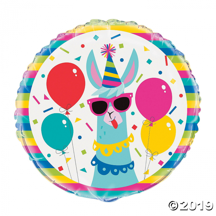 Llama Birthday Mylar Balloon (1 Piece(s))