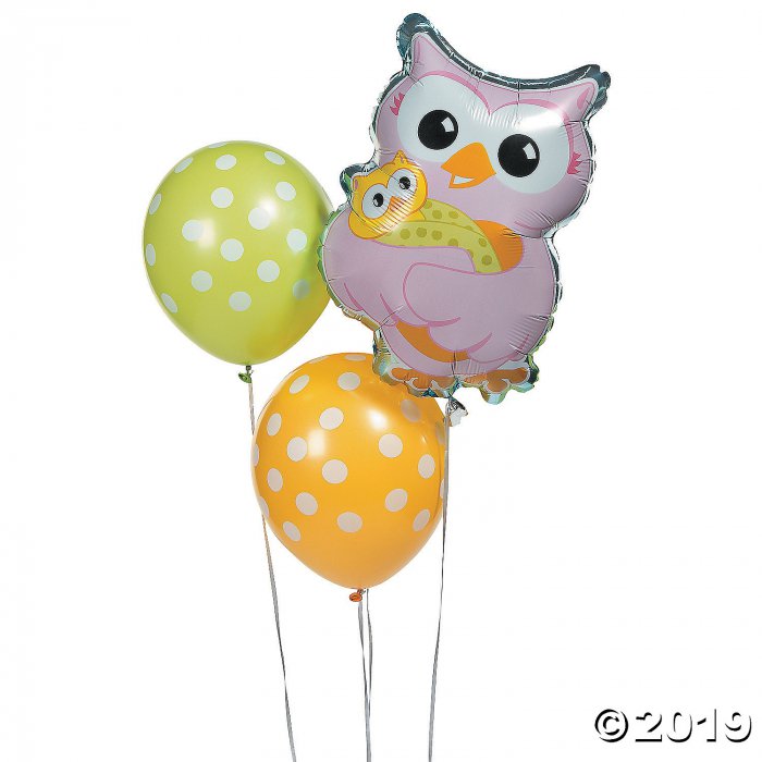 Owl Baby Shower Balloon Assortment (1 Set(s))