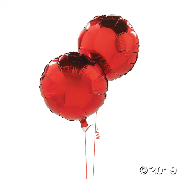 Red Round Mylar Balloons (1 Set(s))