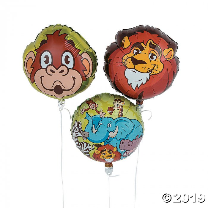 Zoo Adventure Mylar Balloons (1 Set(s))