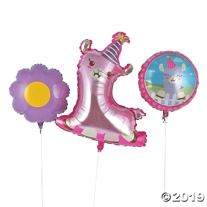 Lil' Llama Mylar Balloons (1 Set(s))