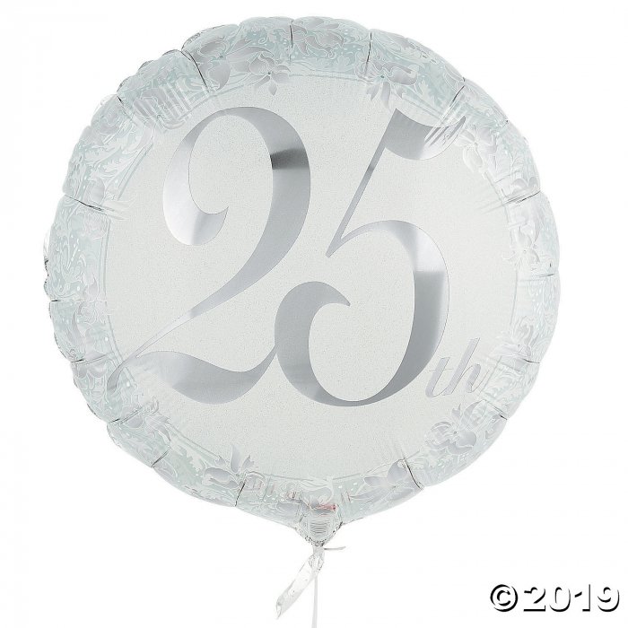 25th Anniversary Mylar Balloon (1 Piece(s))