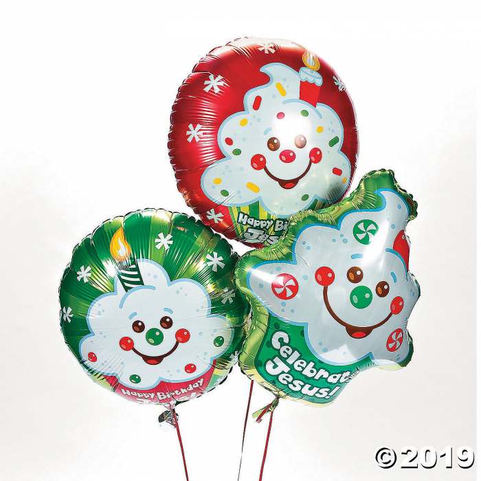 Happy Birthday Jesus! Mylar Balloons (1 Set(s))