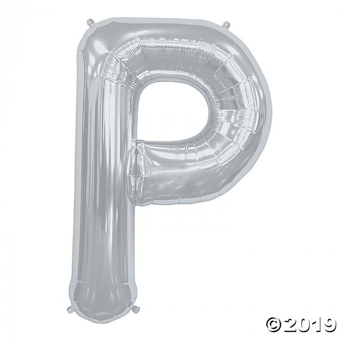P Silver Letter Mylar Balloon (1 Piece(s))