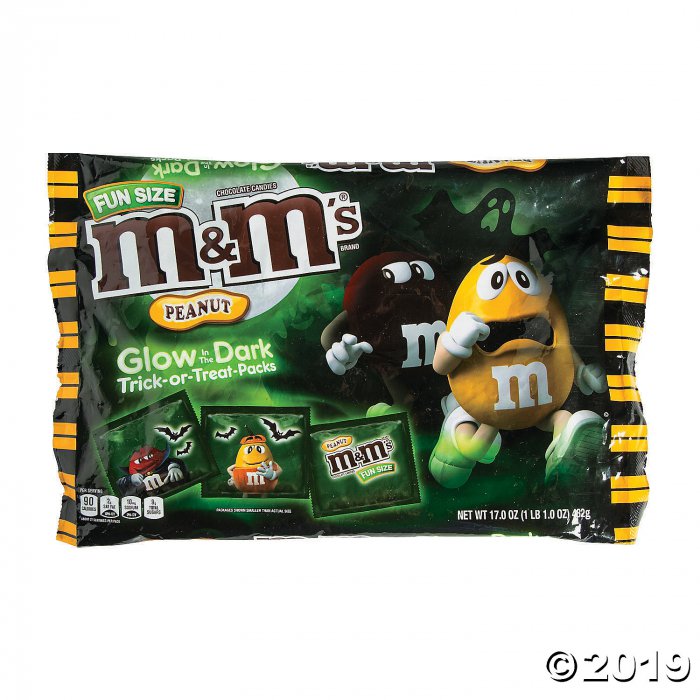 Peanut M&M's® Glow-in-the-Dark Halloween Fun-Size Packs Chocolate