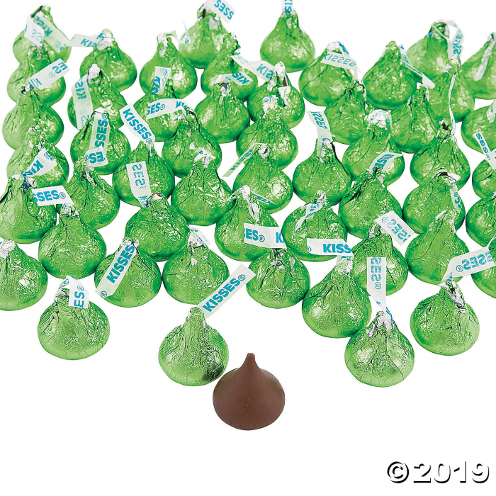 Hershey's® Kisses® 400 Pc. Light Green Chocolate Candy (400 Piece(s))