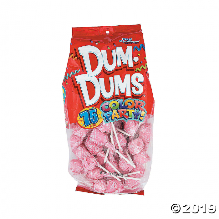 Light Pink Dum Dums® Solid Color Lollipops (75 Piece(s))