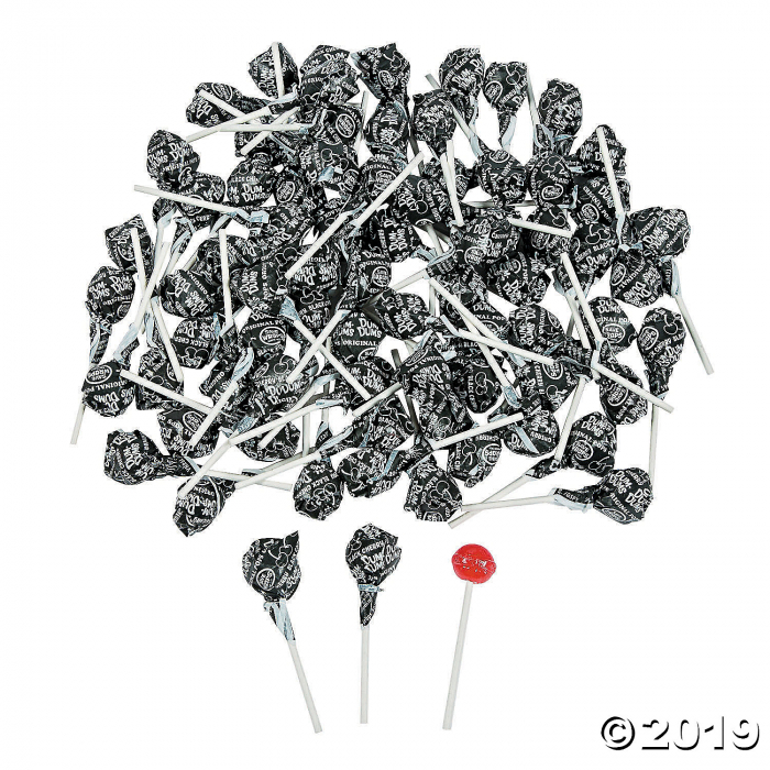 Black Dum Dums® Solid Color Lollipops (75 Piece(s))