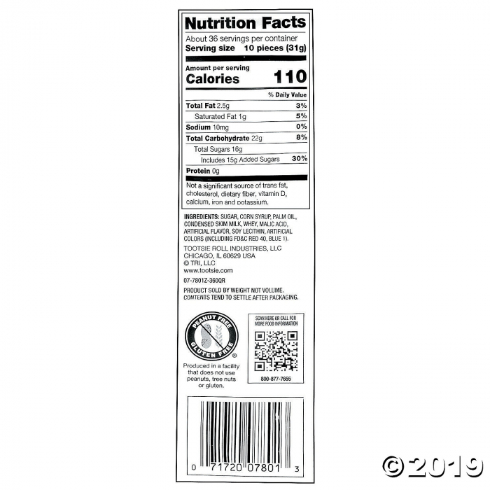 Grape Mini Tootsie Roll® Frooties® Chewy Fruit Candy (360 Piece(s))