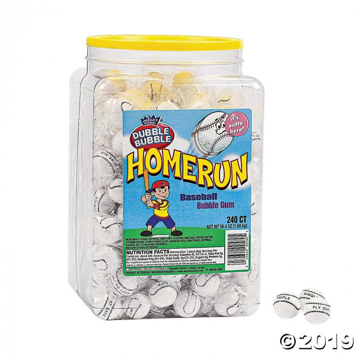 Dubble Bubble® Homerun Gumballs (240 Piece(s))