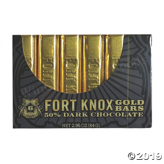 Bulk Fort Knox Mini Gold Bars - 216 Dark Chocolate Bars (216 Piece(s))