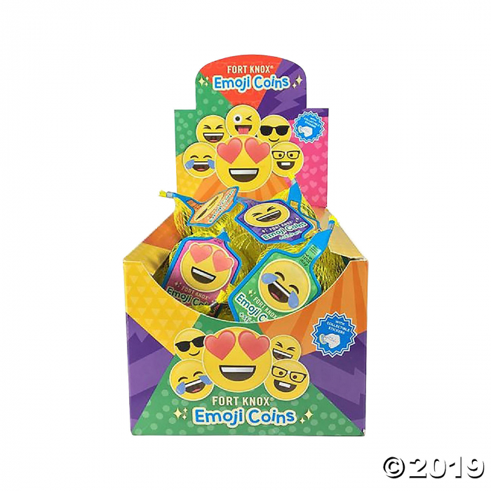 Bulk Fort Knox Emoji Expressive Coins - Box of 36 Bags (277 Piece(s))