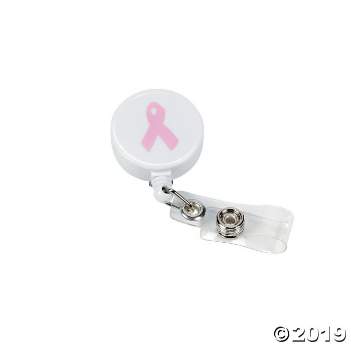 Breast Cancer Awareness Badge Clips (Per Dozen)