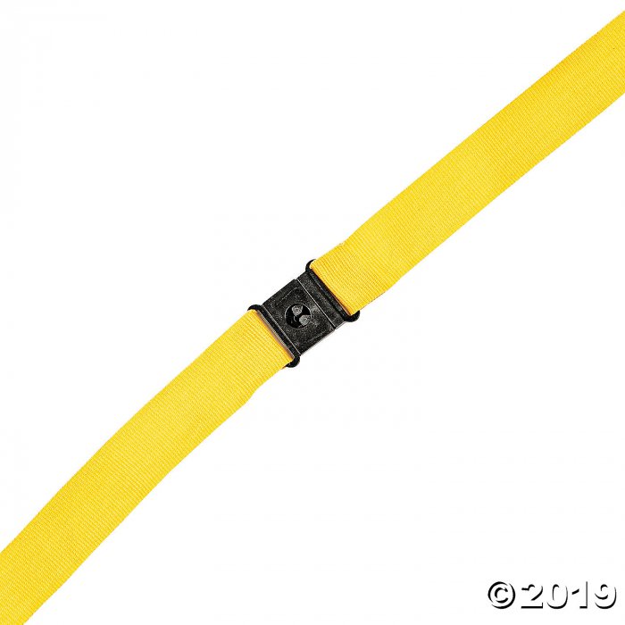 Yellow Nylon Lanyards (Per Dozen) | GlowUniverse.com