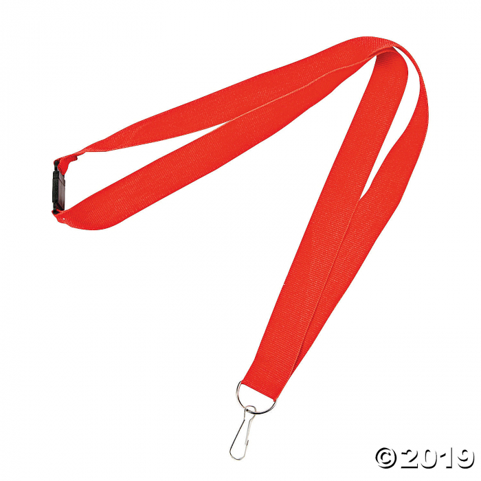 Red Nylon Lanyards (Per Dozen)
