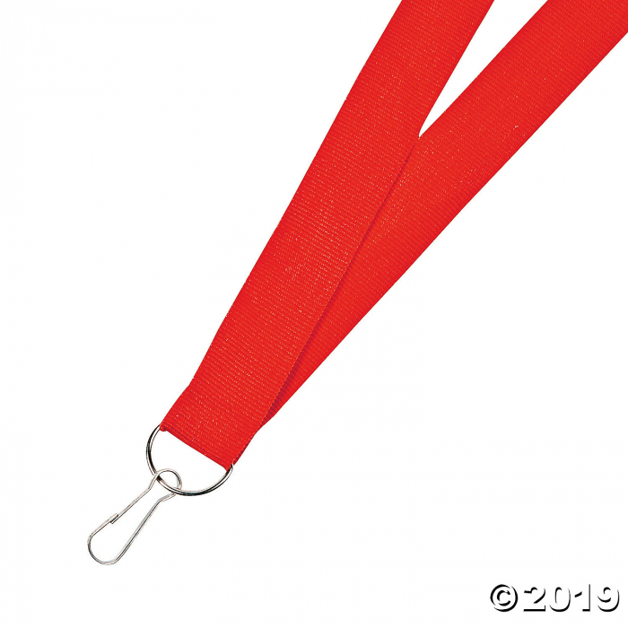 Red Nylon Lanyards (Per Dozen)
