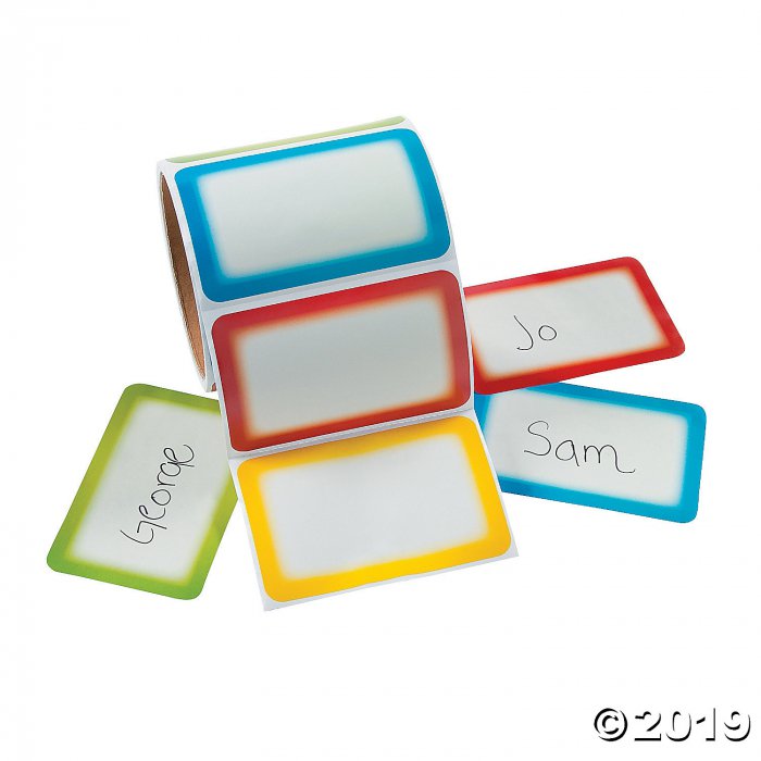 Colorful Self Adhesive Name Tags/Labels (100 Piece(s)) GlowUniverse com