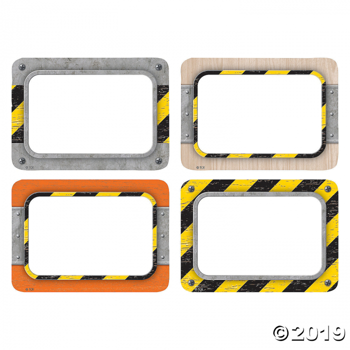 Under Construction Name Tags/Labels (36 Piece(s))