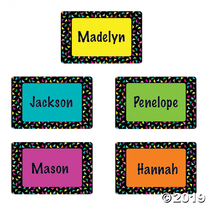 Confetti Classroom Name Tags/Labels (1 Roll(s))