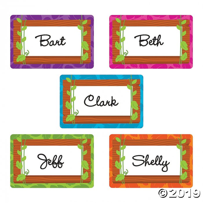 Jungle Name Tags/Labels (1 Roll(s))