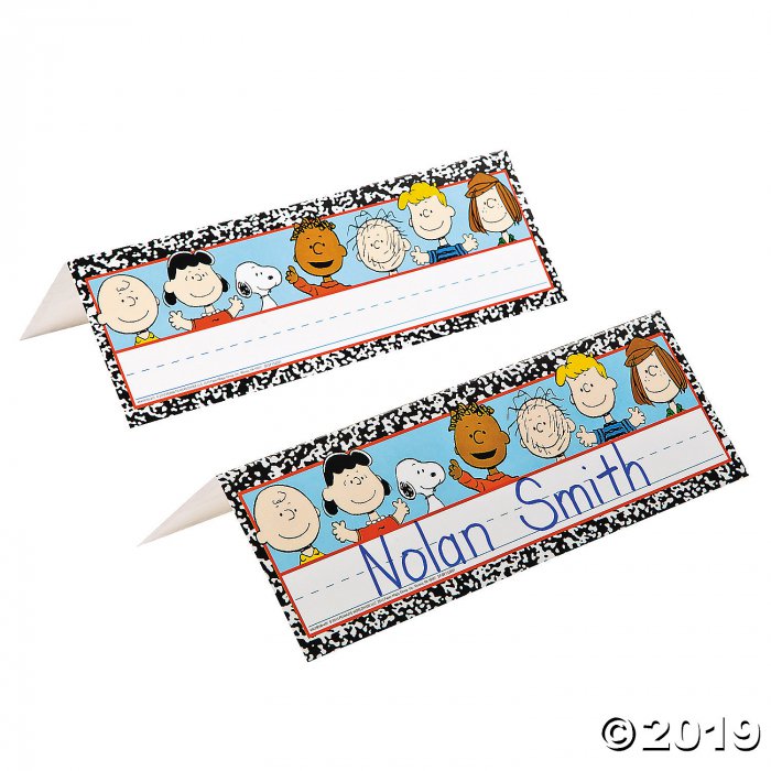 Peanuts® Tented Name Plates (36 Piece(s))