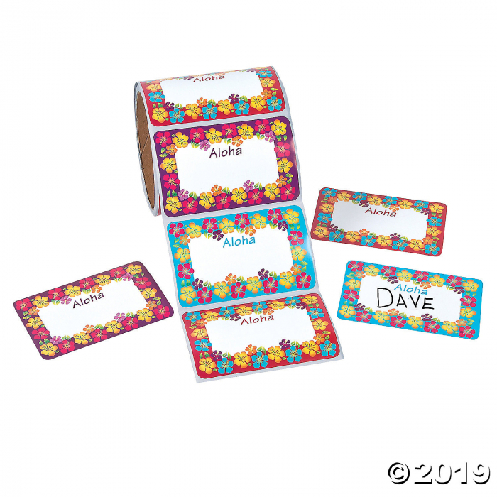 Hibiscus Name Tags/Labels (1 Roll(s))