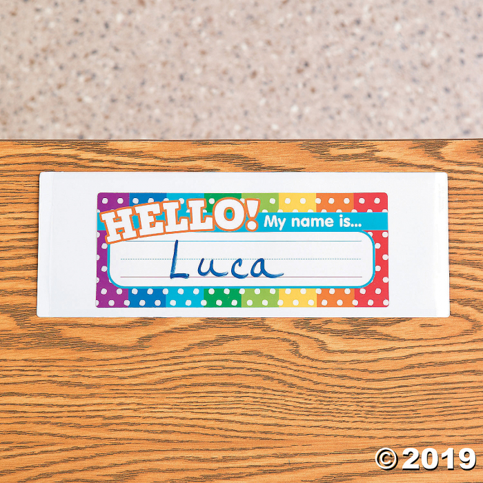 Self-Adhesive Desk Plate Sleeves (Per Dozen)