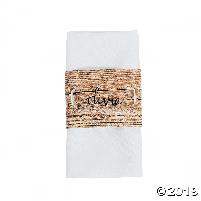 Die-Cut Rustic Napkin Bands (50 Piece(s))