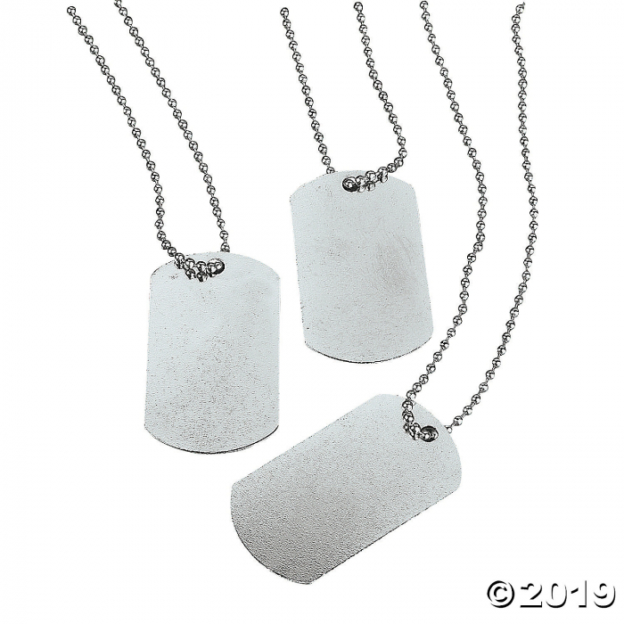 Dog Tag Necklaces (Per Dozen)