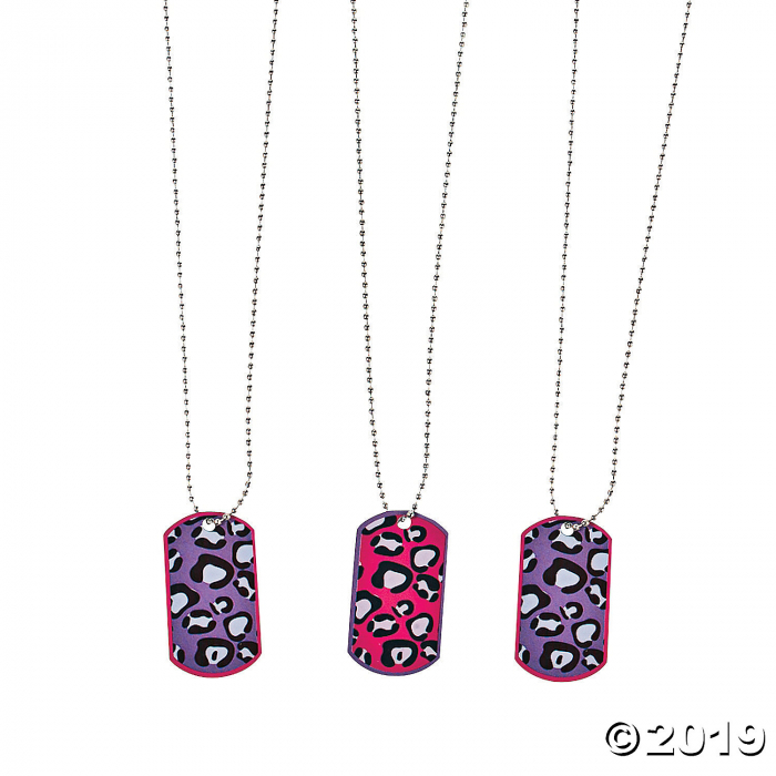 Rock Star Diva Dog Tag Necklaces (Per Dozen) Rock Star Diva Dog Tag Necklaces (Per Dozen)