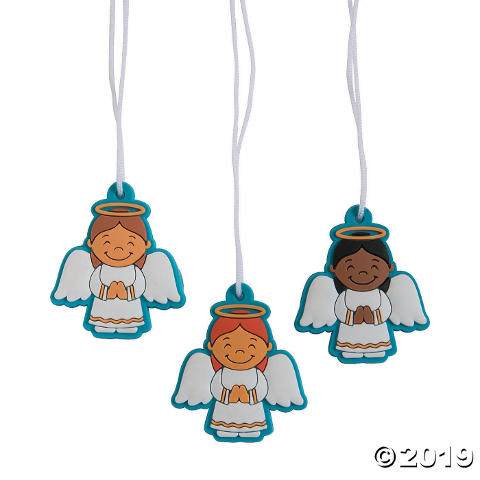 Angel Charm Necklaces (Per Dozen)