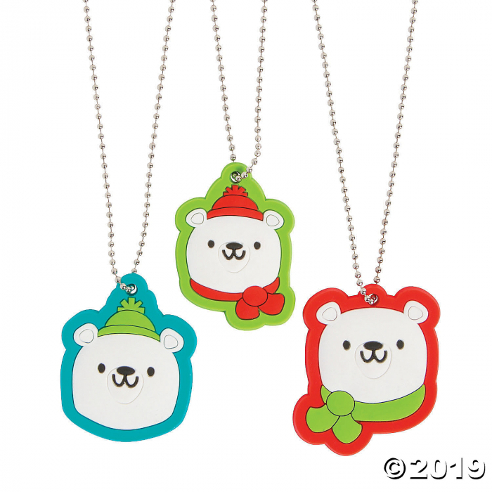 Polar Bear Charm Necklaces (48 Piece(s))