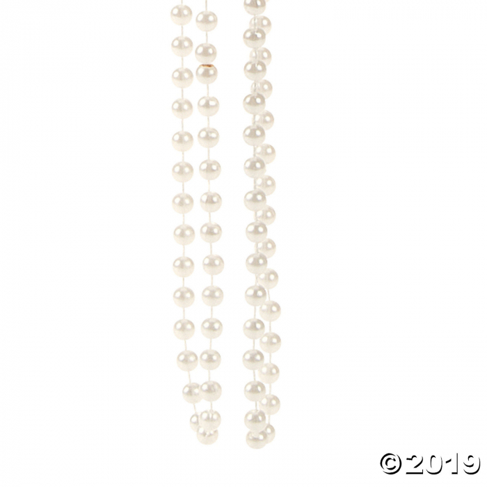 Flapper Style Faux Pearl Bead Necklaces (6 Piece(s))