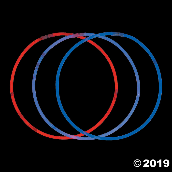 Patriotic Glow Necklaces (50 Piece(s))