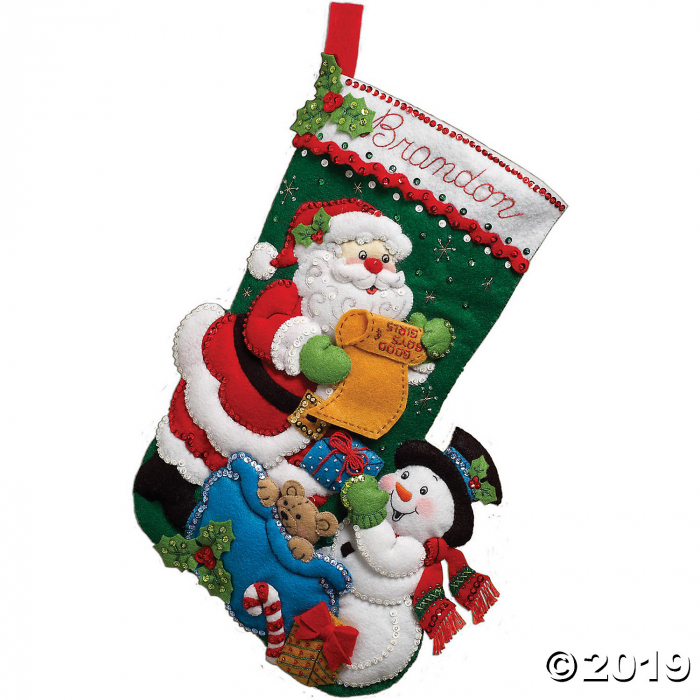 Bucilla Felt Stocking Applique Kit - Santa's List (1 Set(s)) Bucilla Felt Stocking Applique Kit - Santa's List (1 Set(s))