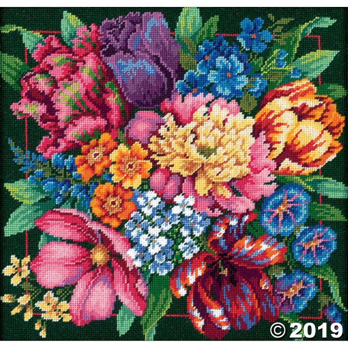 Needlepoint Kit - Floral Splendor (1 Set(s))